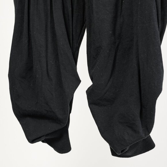 Elm Design Black Cotton-Jersey Pleated Capris - Picture 5 of 9